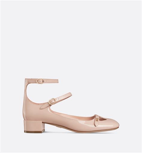 Aime Dior Pump Nude Patent Calfskin